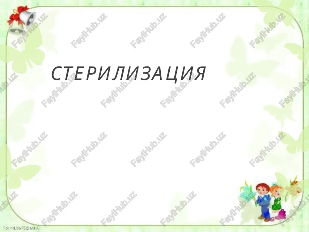 sterilizatsiya — PPT