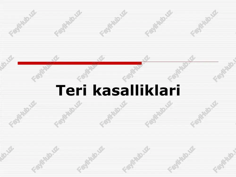 allergodermatozlar — PPT
