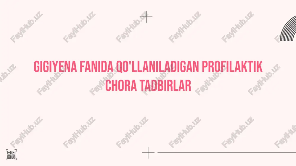 gigiyena faoliyati — PPTX
