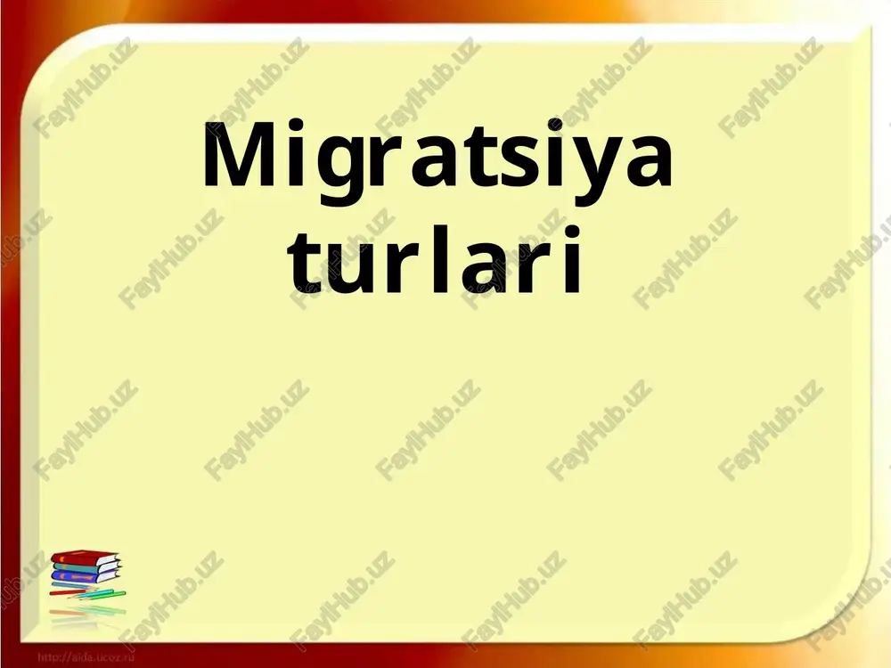 migratsiyaturlari — PPTX