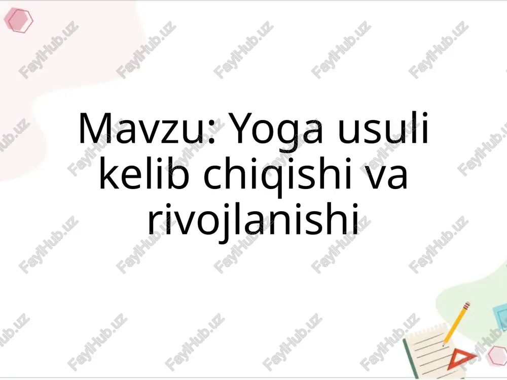 yoga — PPTX