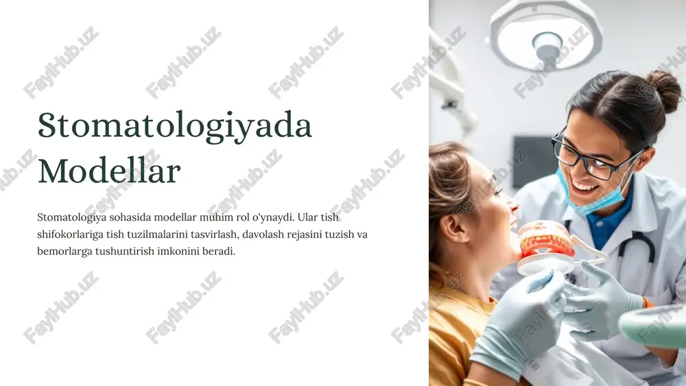 stomatologiyada modellar — PPTX