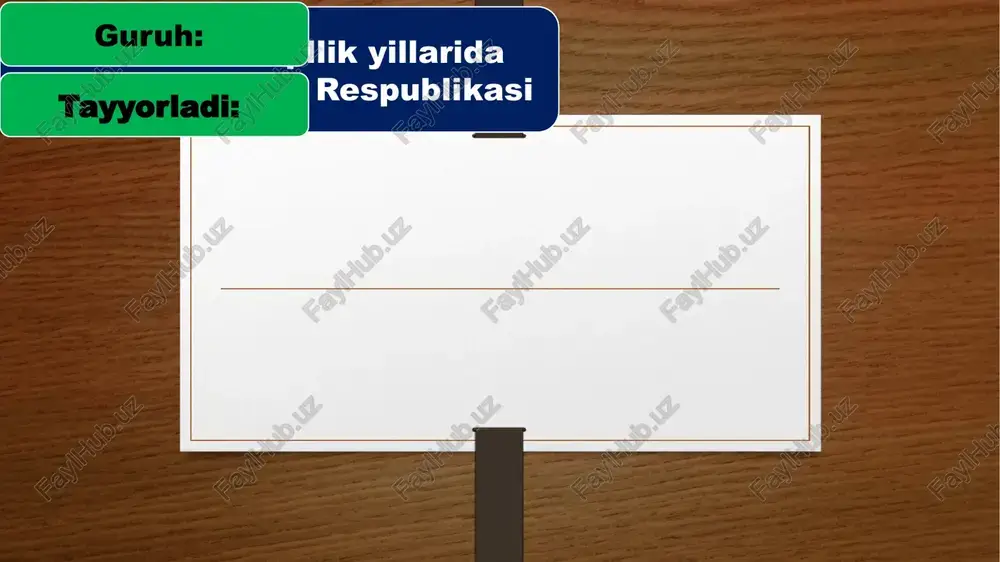 mustaqillik yillarida qoraqalpoģiston respublikasi — PPTX