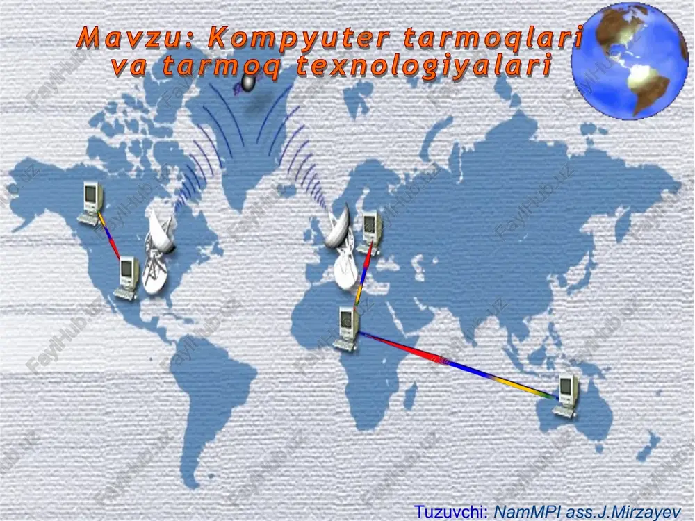 kompyuter tarmoqlari va tarmoq texnologiyalari — PPT
