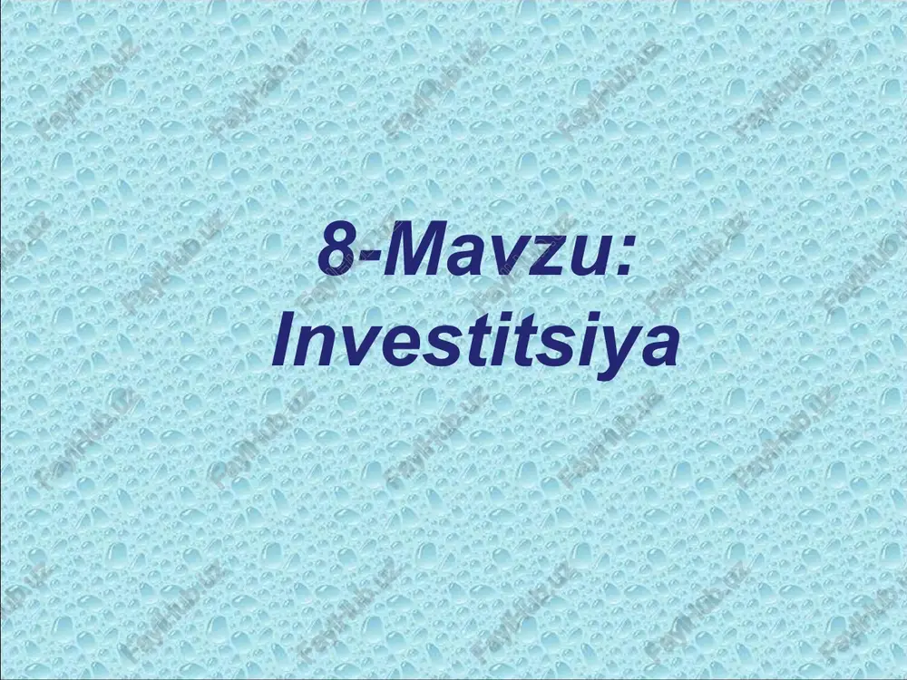 investitsiya — PPT