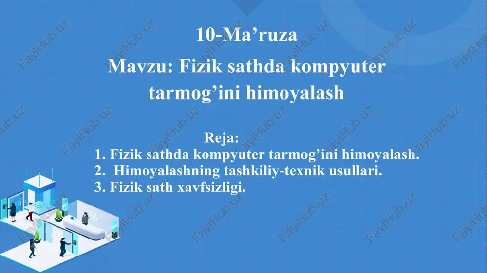 axborot tizimlarida ma’lumotlarni himoyalash — PPTX
