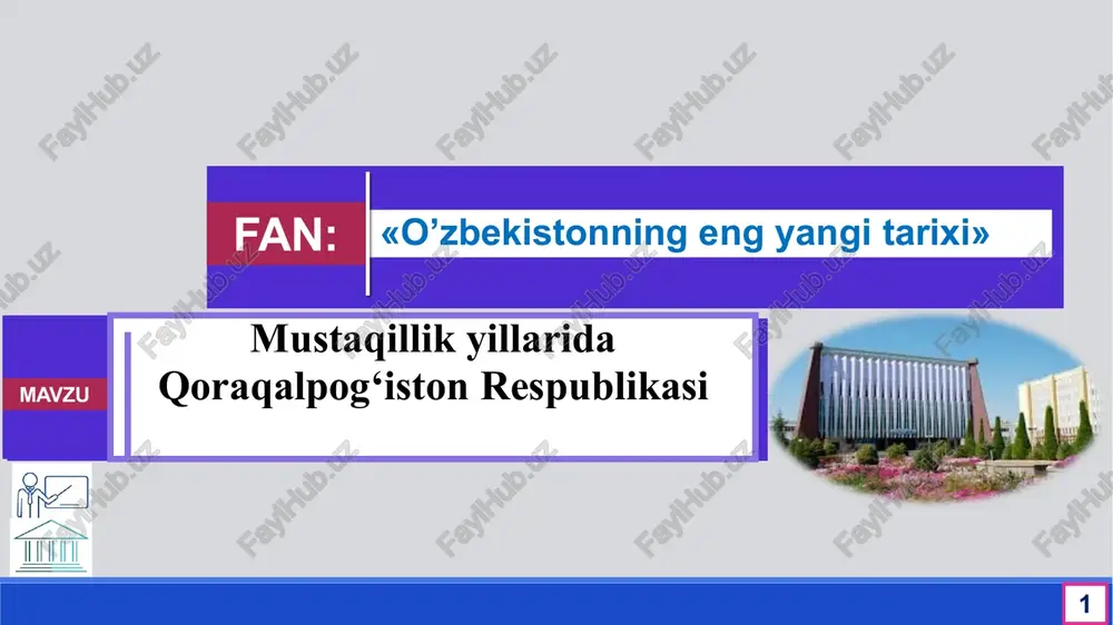 qoraqalpog‘iston respublikasi — PPTX
