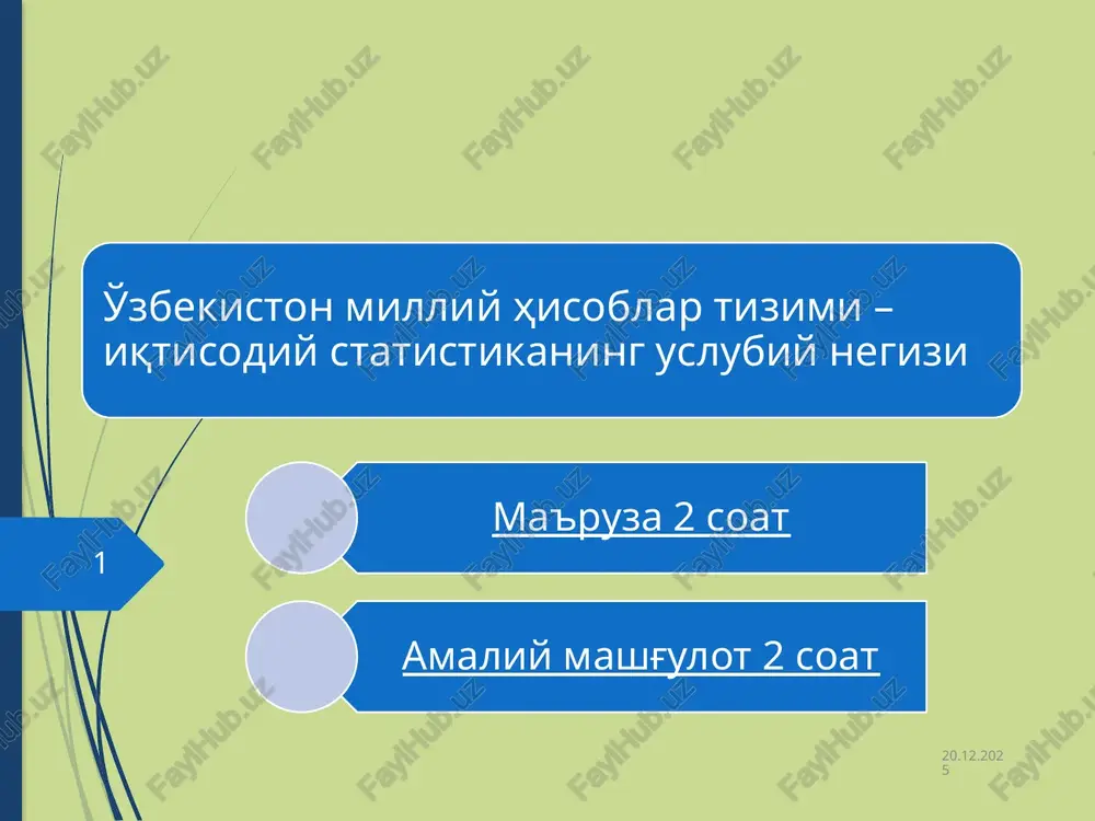 makroiqtisodiy statistika — PPTX