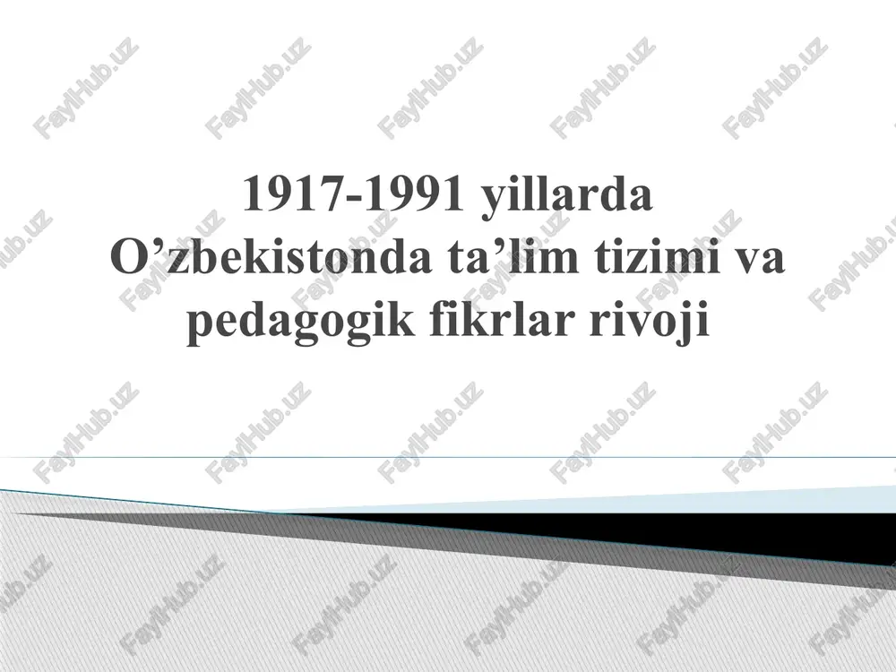 pedagogika tarixi — PPTX