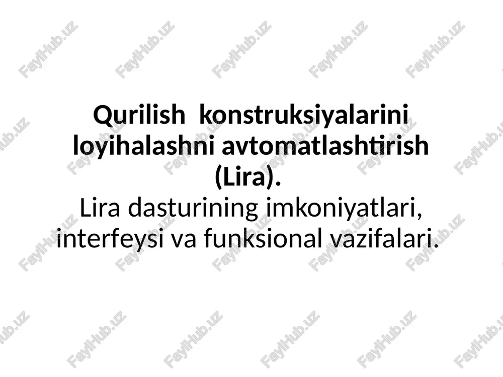 lira — PPTX