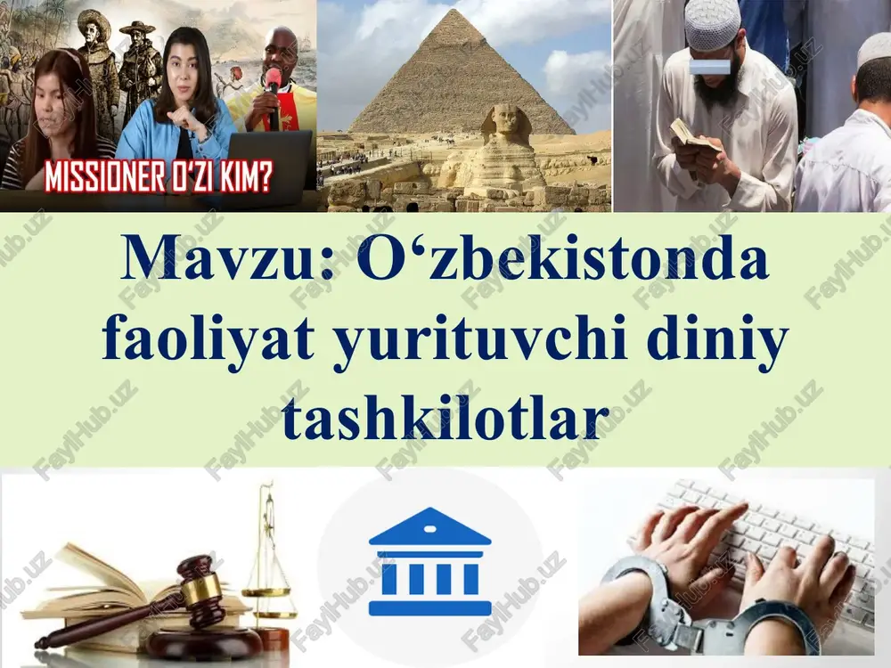 konfessiyalar va diniy ta'limot — PPTX