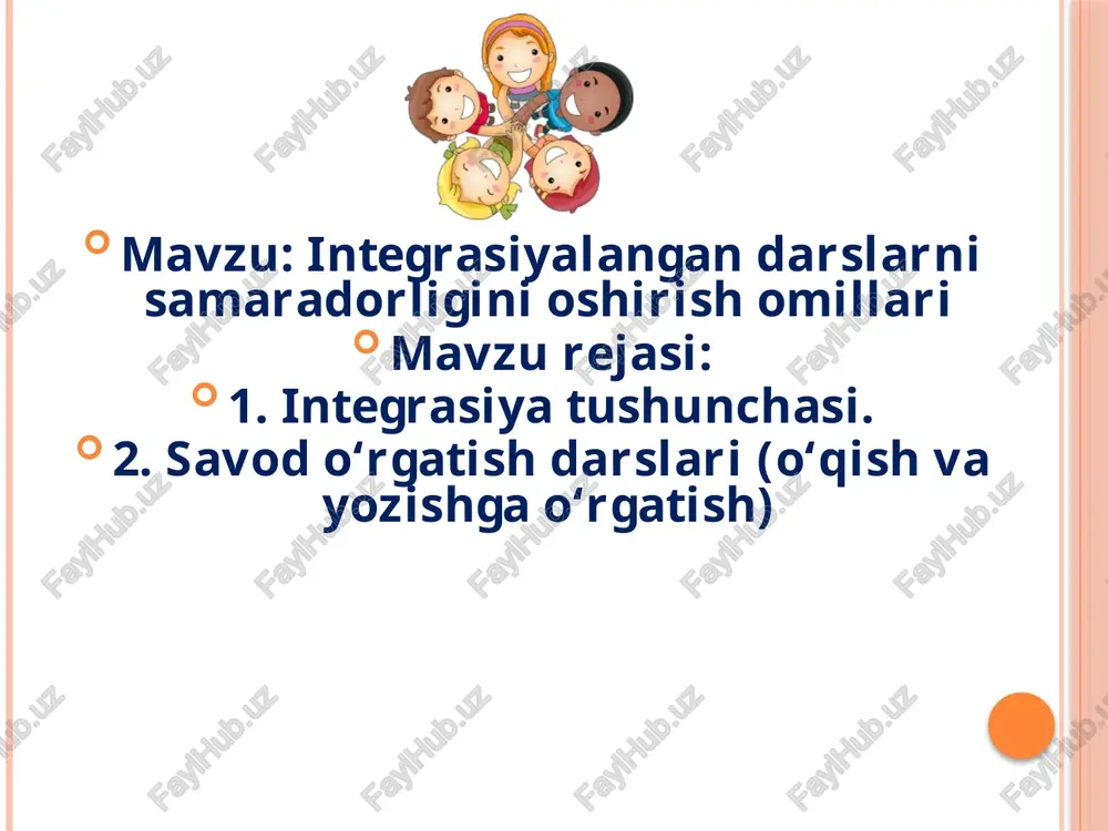 integrasiyalangandarslarnisamaradorliginioshirishomillari — PPTX
