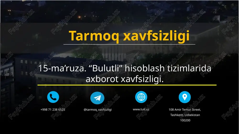 bulutli hisoblash — PPTX