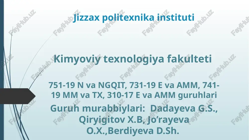 o'zbekiston respublikasining davlat bayrogi — PPTX