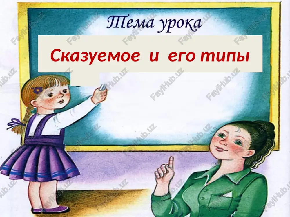 skazuemoe i ego tipi — PPT