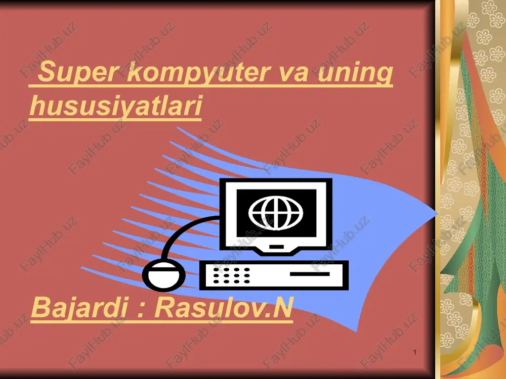 superkompyutervauninghususiyatlari — PPTX