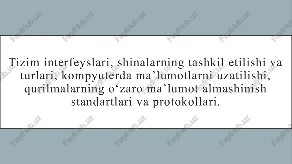 tizim interfeyslari va protokollari — PPTX