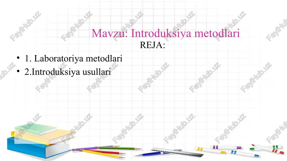 introduksiya metodlari — PPTX