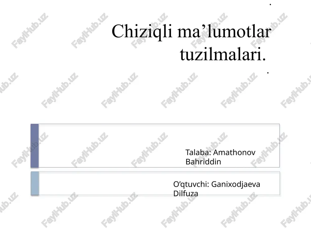 chiziqlima’lumotlar tuzilmalari — PPTX