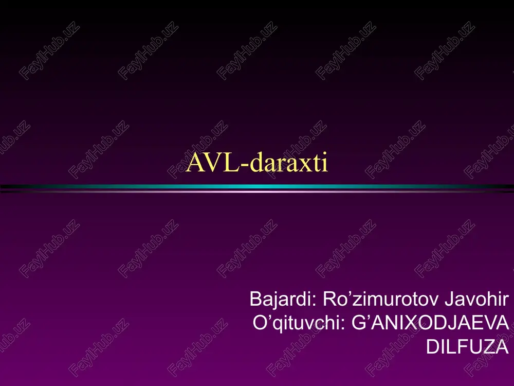 avl-daraxti — PPTX