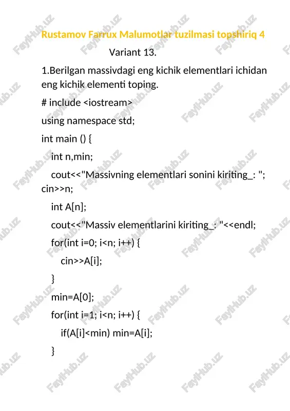 binar daraxtning barcha barglari yozuvini chop etuvchi dastur — DOCX