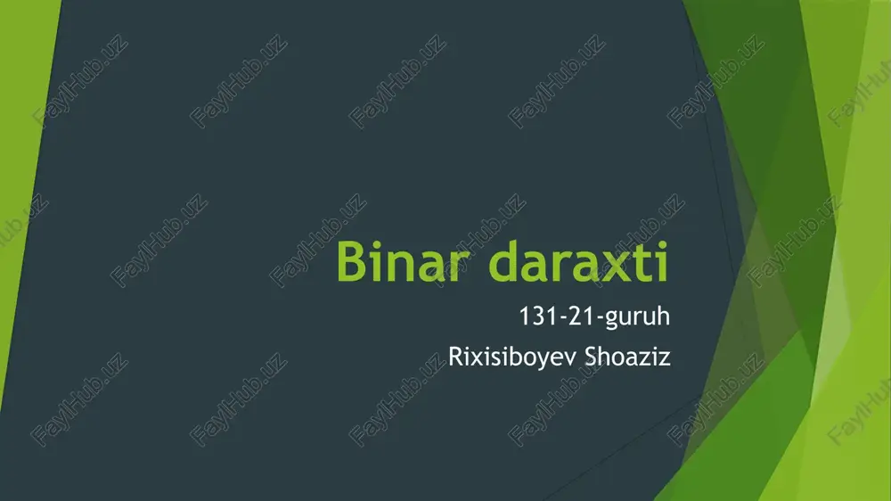 binardaraxti — PPTX