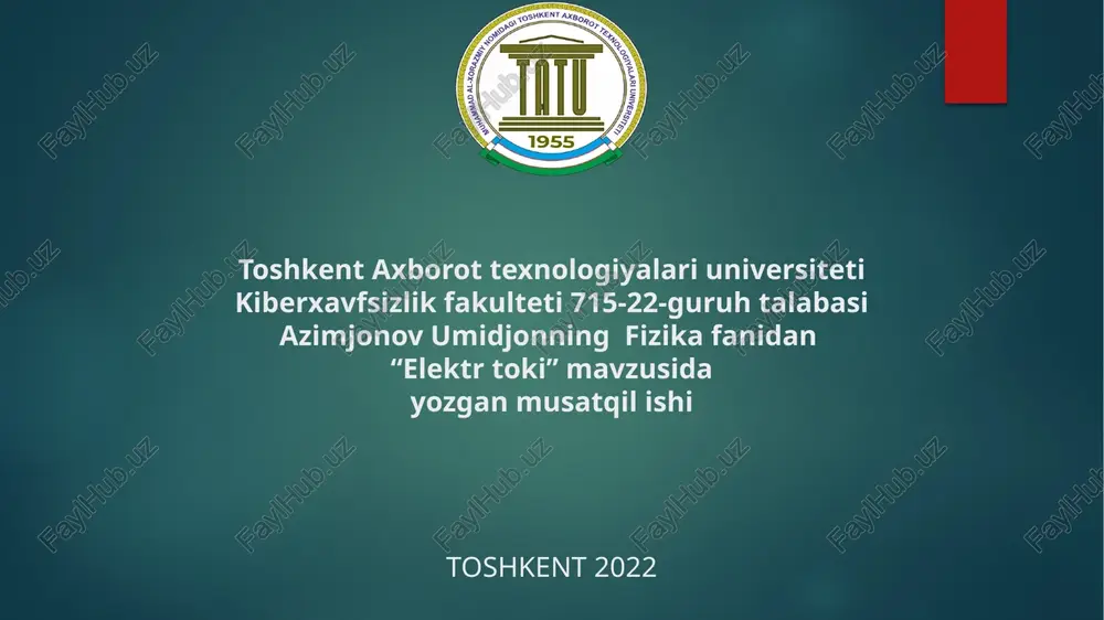 elektrtoki — PPTX