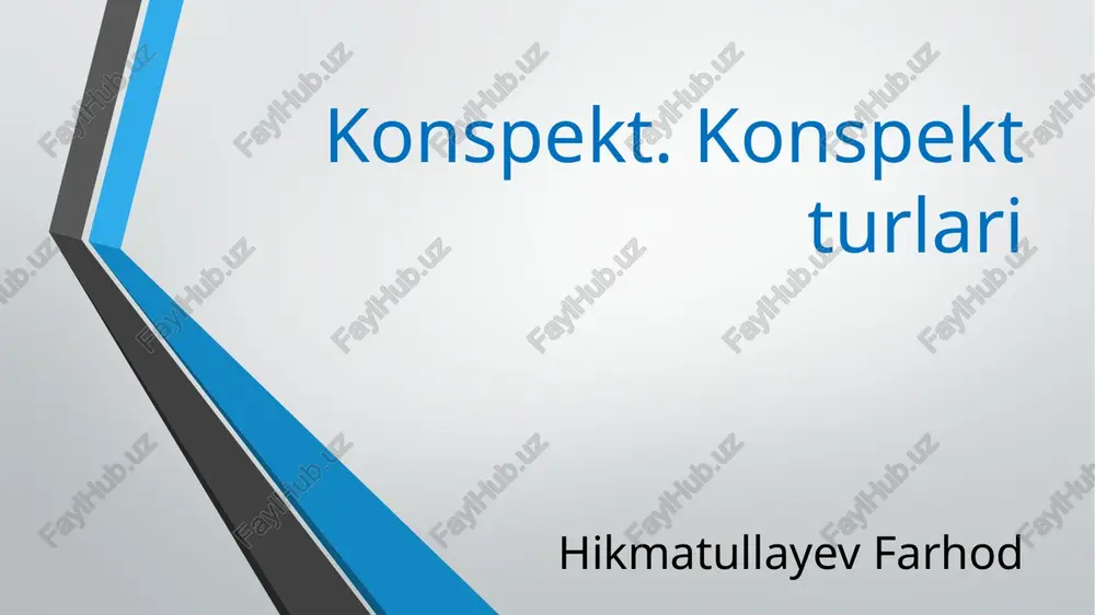 konspekt — PPTX