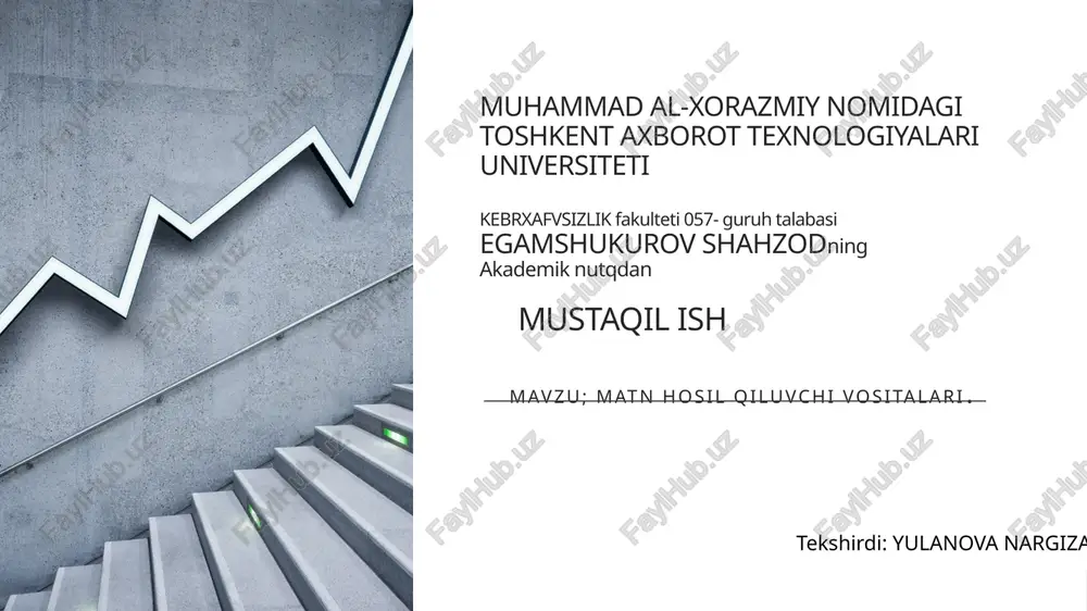 matn hosil qiluvchi vositalari — PPTX