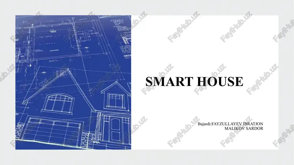 smart house — PPTX