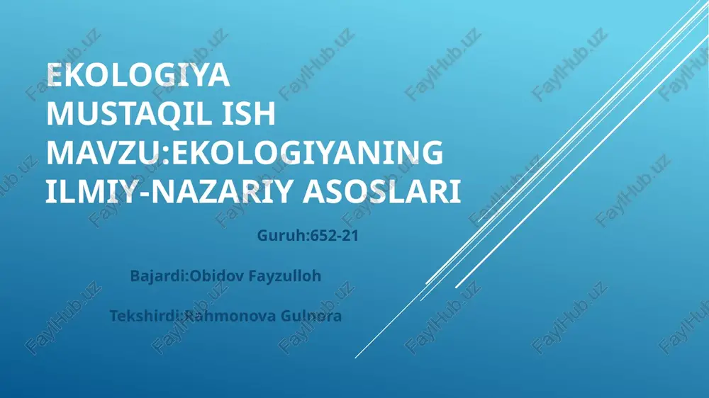 ekologiya — PPTX