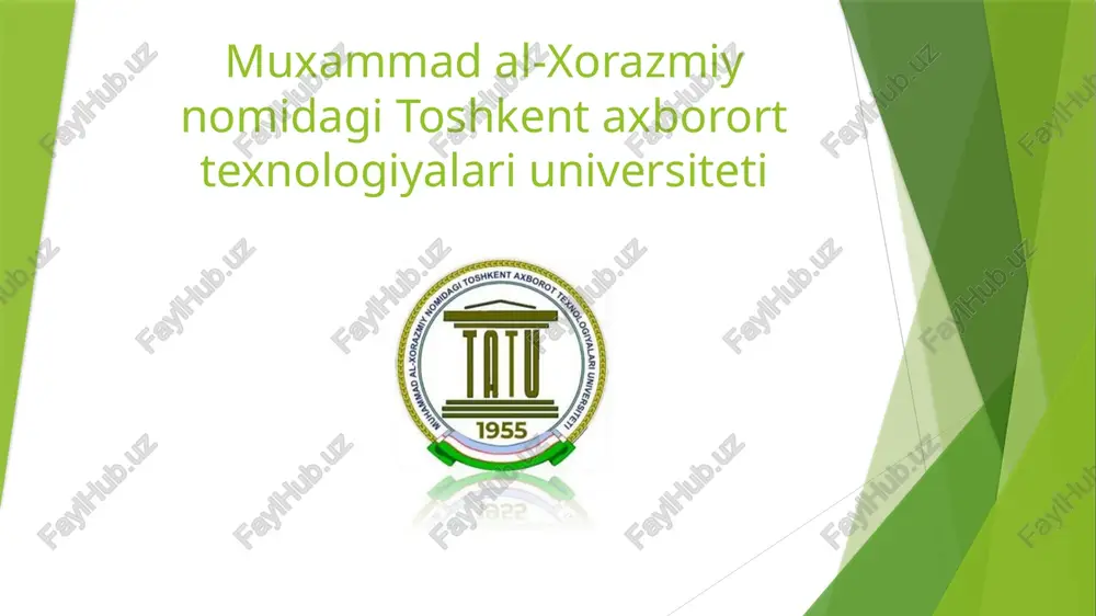 ekologiya fanidan — PPTX