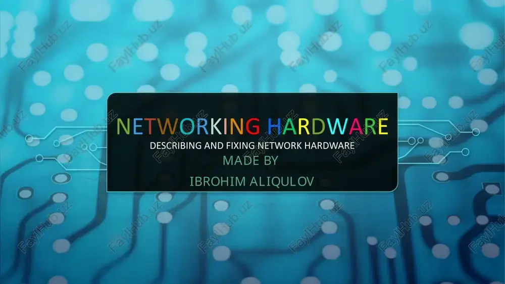 networking hardware — PPTX