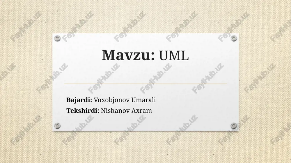 uml — PPTX