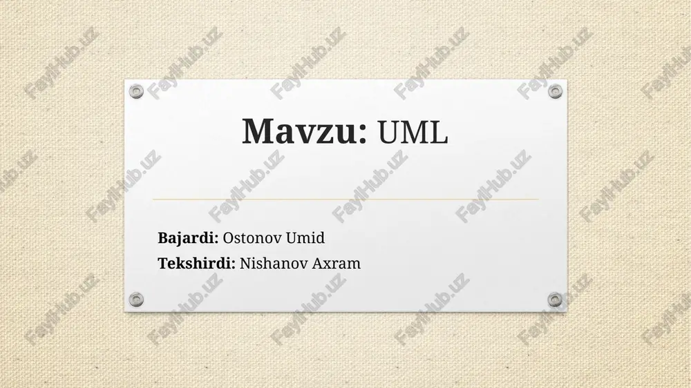 uml — PPTX