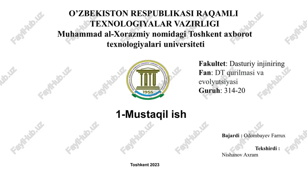dasturiy ta'minotni himoya qilish turlari — PPTX