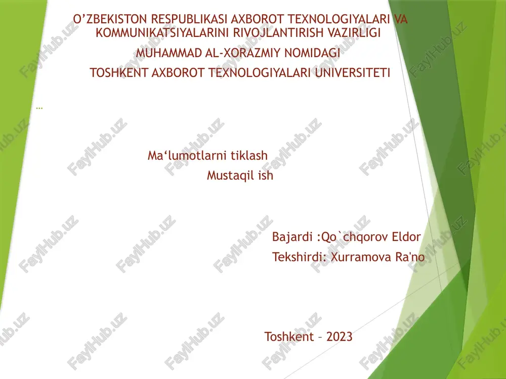 nosozsaqlashtizimlaridagima'lumotlarniqaytatiklash — PPTX