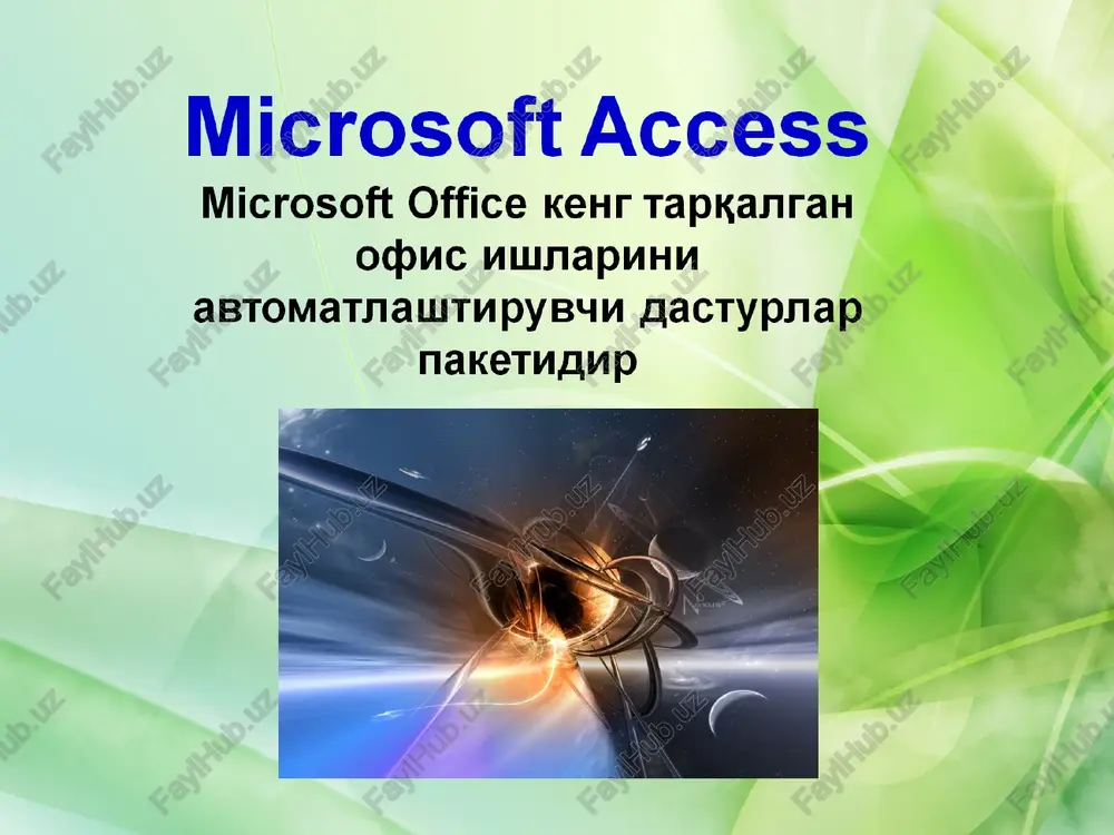 microsoft access — PPT