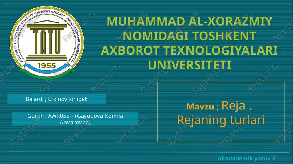 rejaningturlari — PPTX
