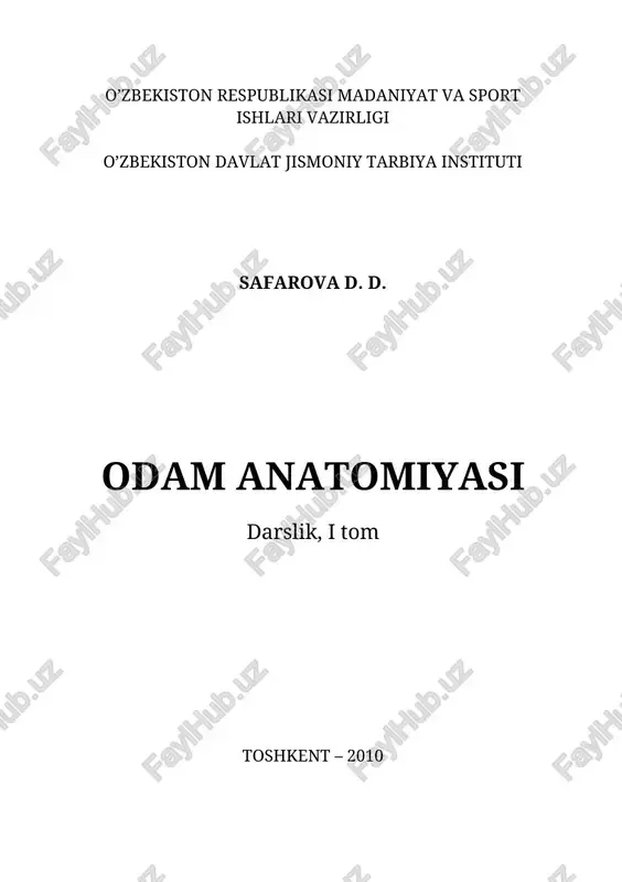 odam anatomiyasi — DOC