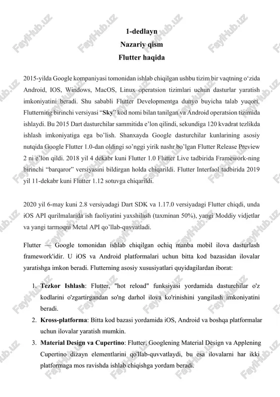 flutter — DOCX
