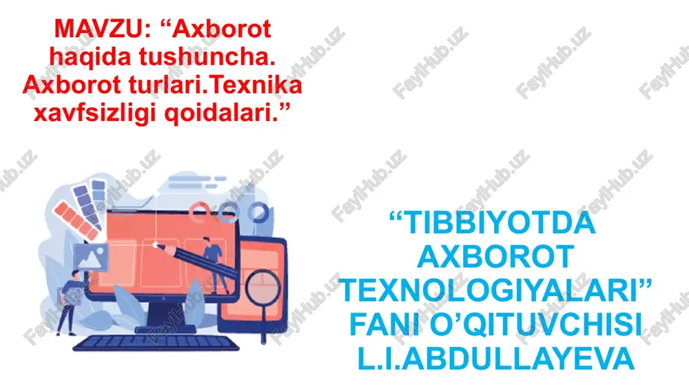 tibbiyotda axborot texnologiyalari — PPTX