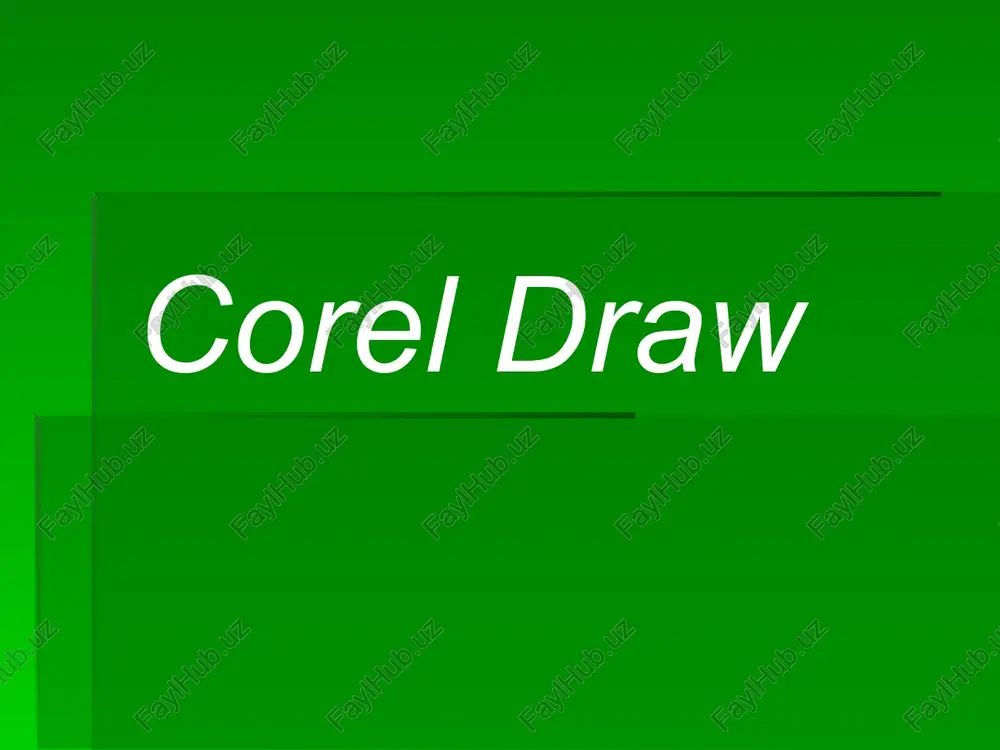 corel draw — PPT