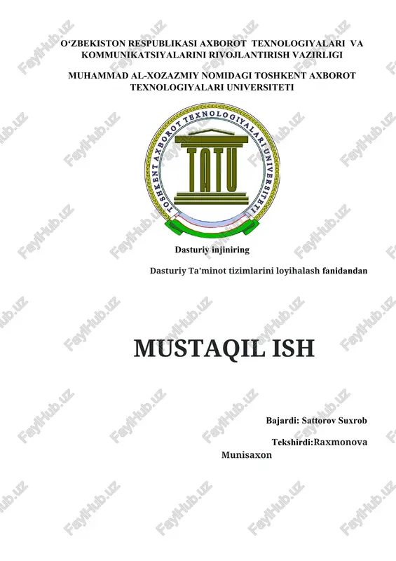 vizual modellashtirish vositasi — DOCX