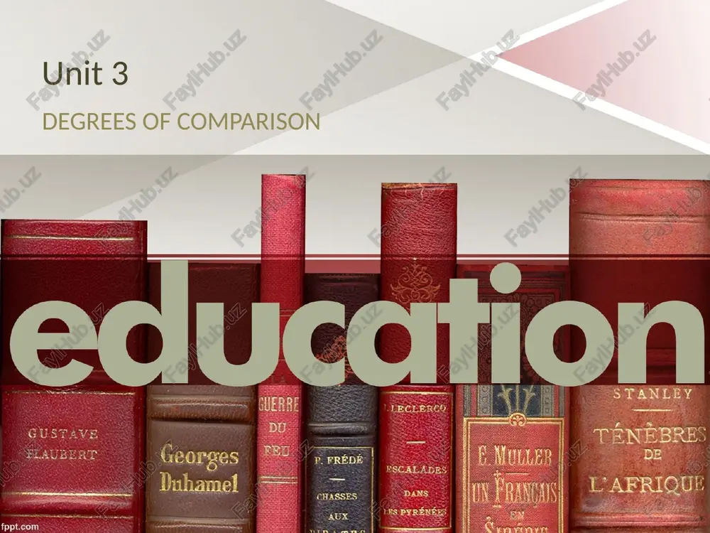 positive degree of comparison — PPTX