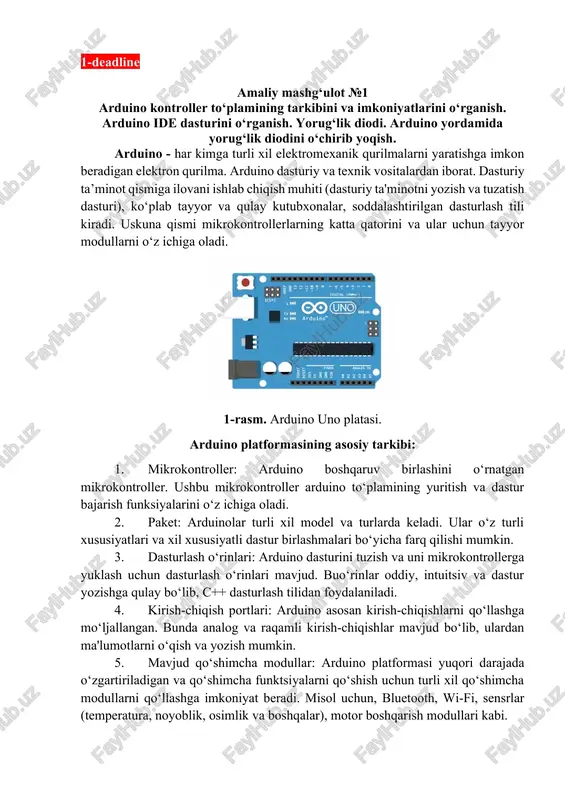 arduino kontroller to‘plami — DOCX