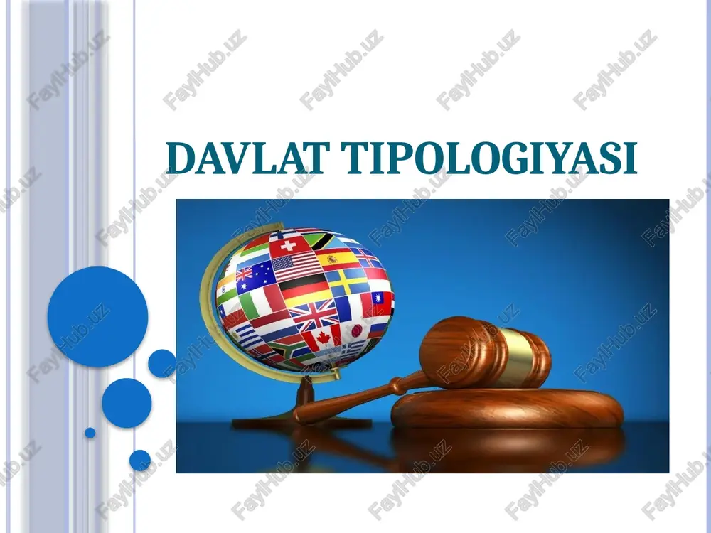 davlat tipologiyasi — PPTX