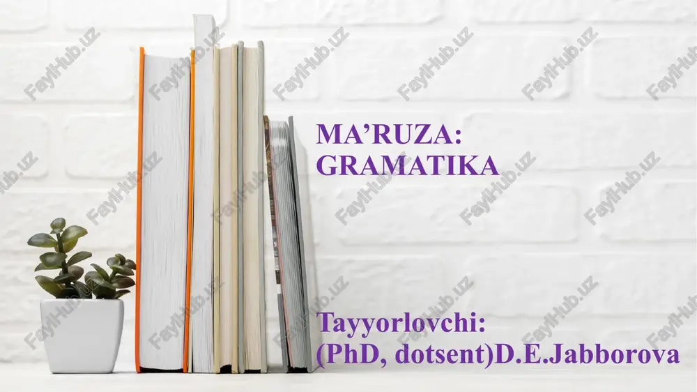 grammatika — PPTX