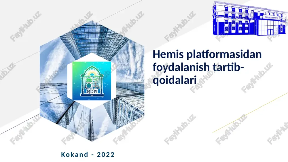 hemis platformasi — PPTX