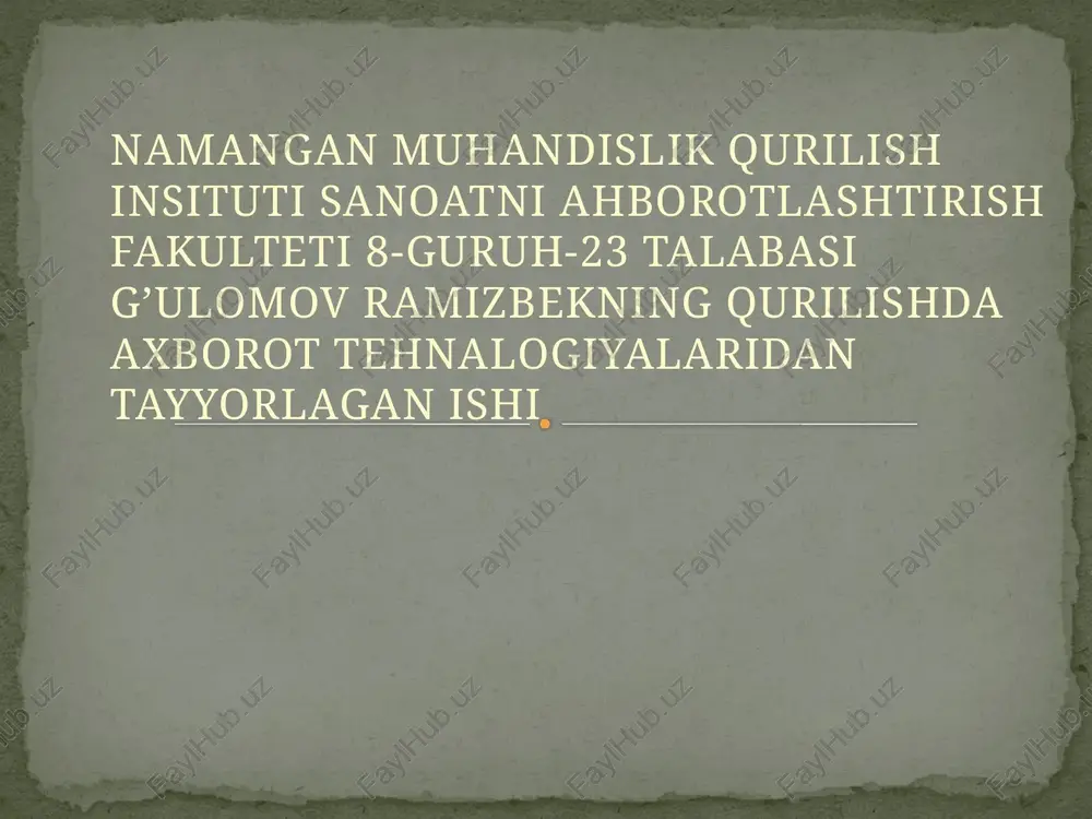 word dasturi — PPTX